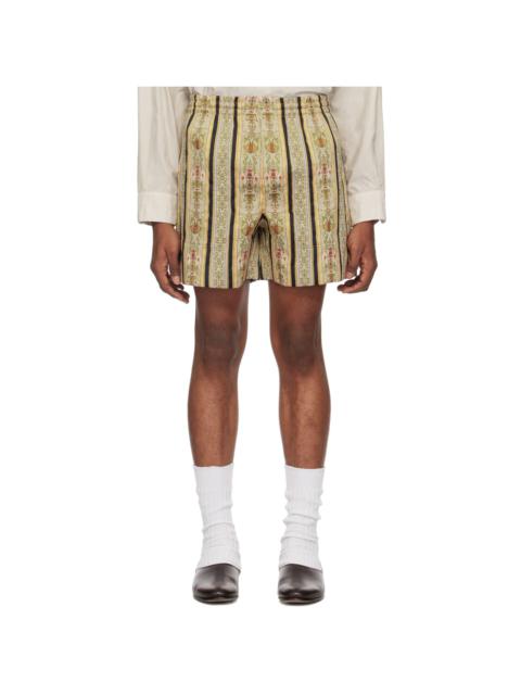 Off-White Floret Brocade Shorts