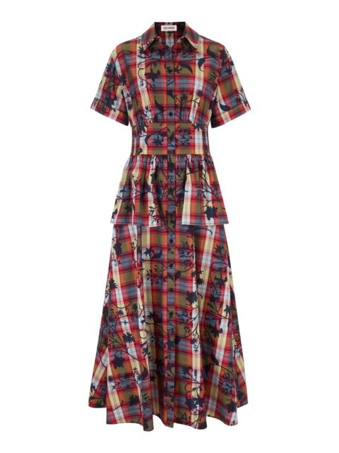 ROSIE ASSOULIN Boogie Woogie Bugle Boy Plaid Poplin Dress