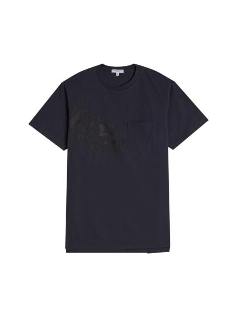 Engineered Garments Engineered Garments Printed Cross Crew Neck T-Shirt 'Navy Floral'