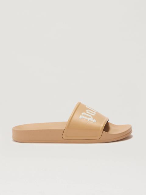 Palm Angels BROWN POOL SLIDERS