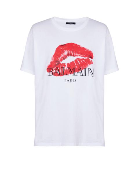 Balmain Relaxed T-shirt with Kiss print