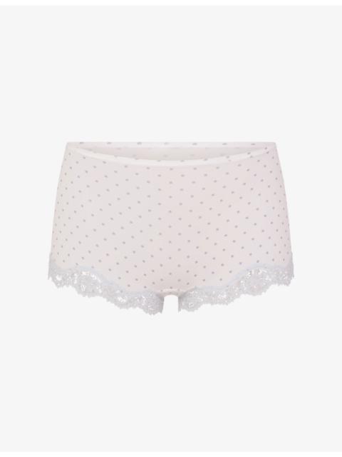 SKIMS Fits Everybody Lace Boy Short