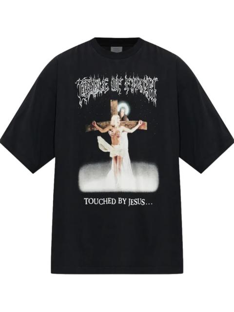 VETEMENTS COF Jesus Oversized T-Shirt "Washed Black" MH27TR209B