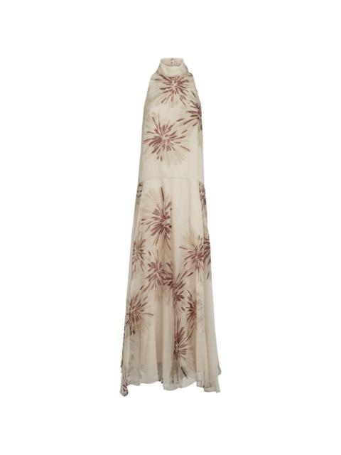 Brunello Cucinelli bloom-print maxi dress