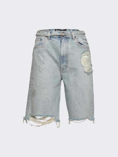 Paly Good Good Times Shorts Light Blue Denim