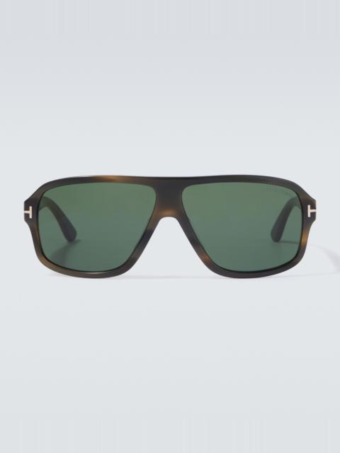 TOM FORD William flat-top sunglasses