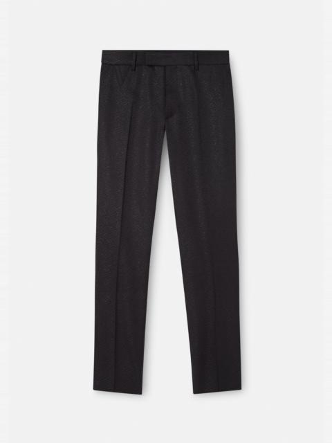 VERSACE La Greca Jacquard Pants