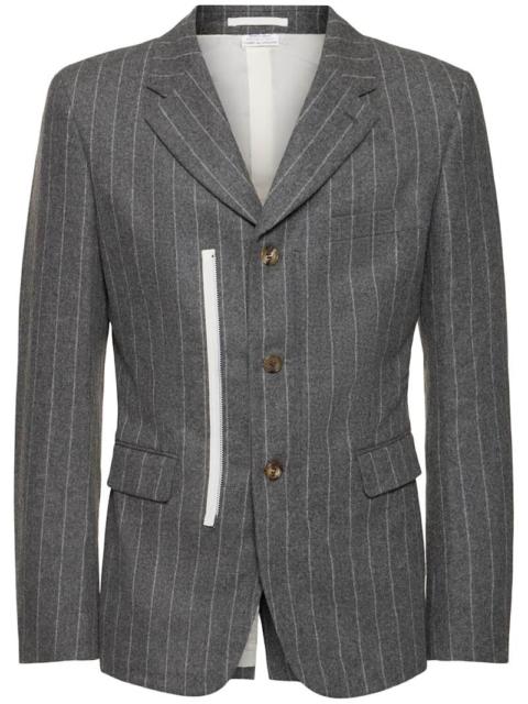 Comme des Garçons Homme Plus Pinstriped wool flannel blazer
