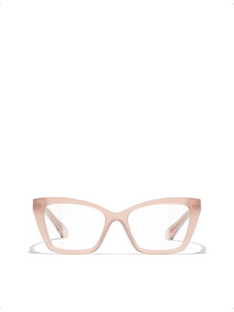 CHANEL CH3494 Butterfly-Frame Acetate Optical Glasses
