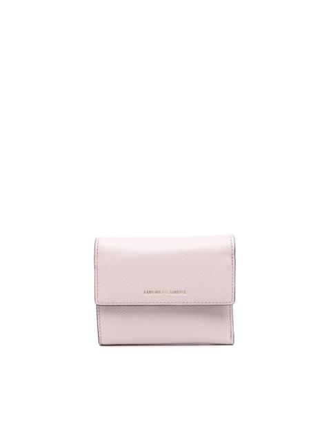 EMPORIO ARMANI tri-fold logo-stamp wallet