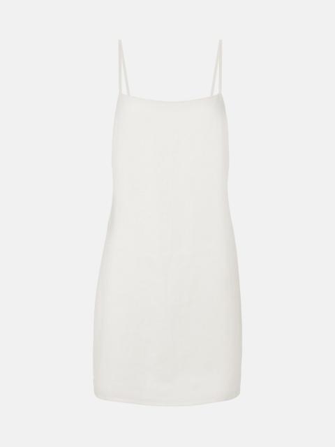 ASCENO Geneva linen minidress
