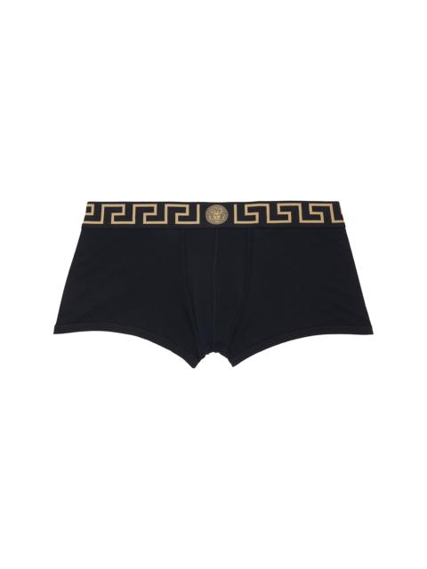 VERSACE Two-Pack Black Cotton-Jersey Boxer Briefs