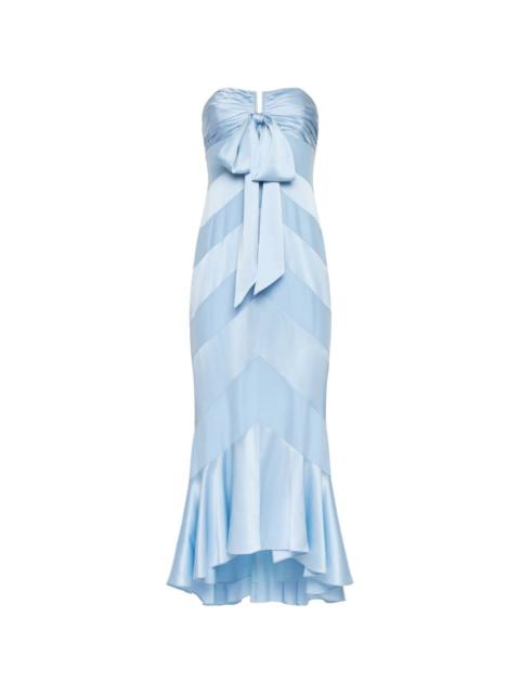 Cinq à Sept bow strapless dress