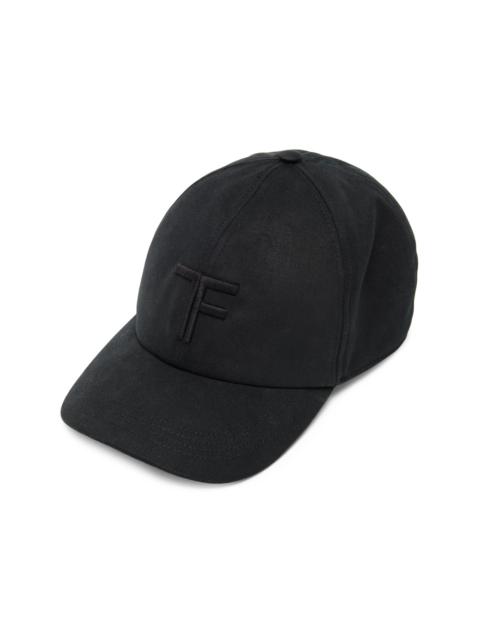 TOM FORD Men's Embroidered Canvas Baseball Cap - Black