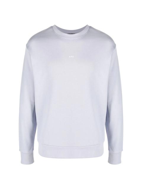 logo-print cotton sweatshirt