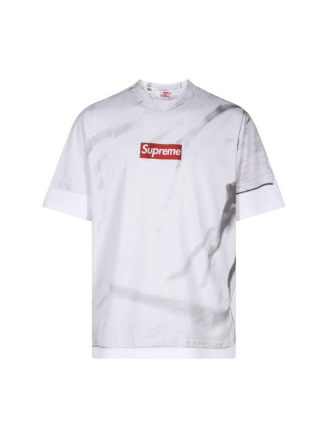 x MM6 Maison Margiela box logo T-shirt