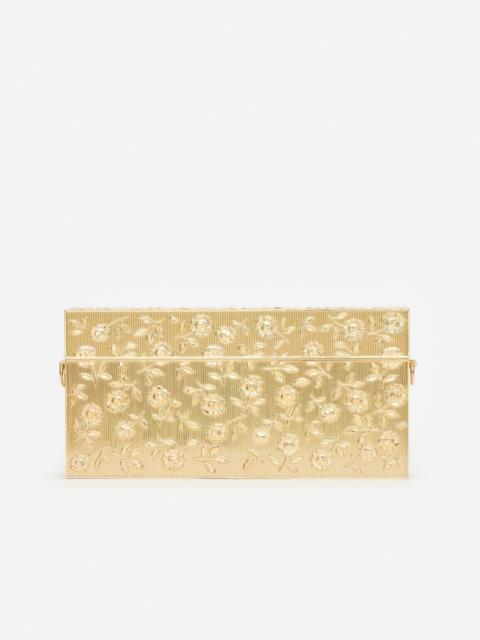 self-portrait Gold Floral Engraved Bag