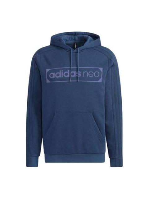 adidas neo M Ssfv1 2 Casual Sports hooded Pullover Blue GP4852