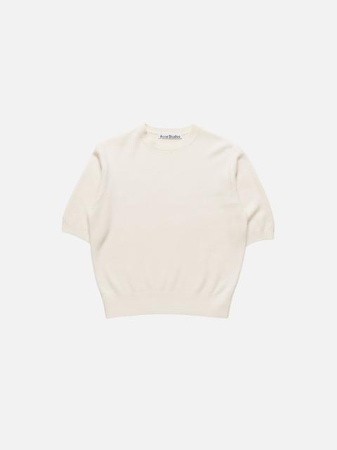 Acne Studios Cashmere logo knit - White