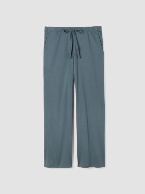 EILEEN FISHER Organic Cotton Interlock Wide-Leg Sleep Pant