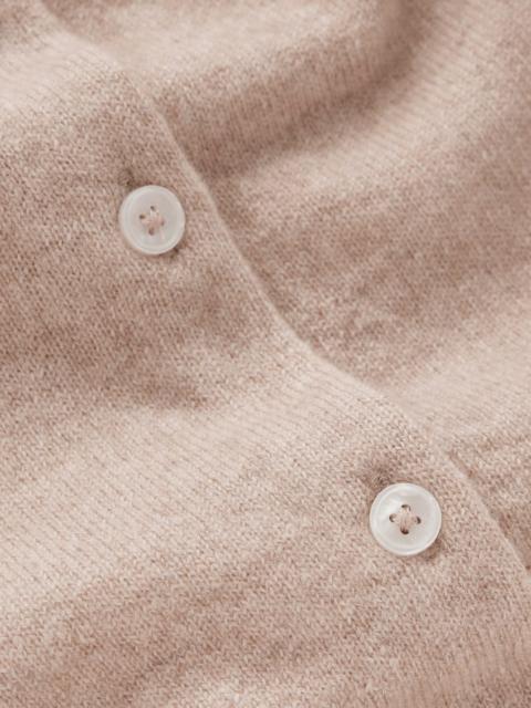 BODEN Eva Cashmere Cropped Cardigan-Chinchilla Melange