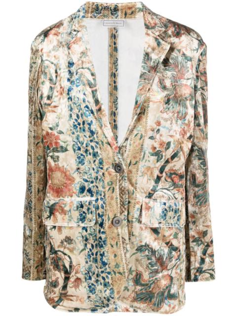 Pierre-Louis Mascia floral-print single-breasted blazer