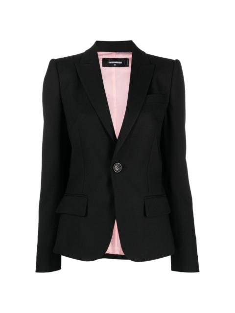 single-breasted long-sleeve blazer