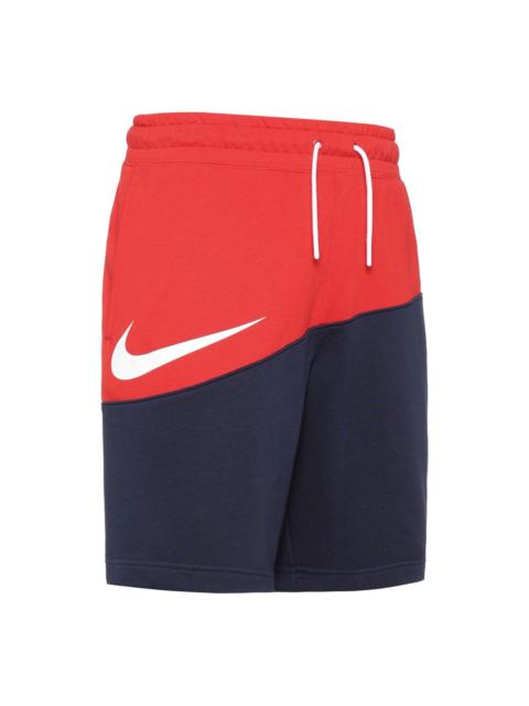 Nike Nike Sportswear Swoosh Small Sports Shorts Blue Red BV5310-657