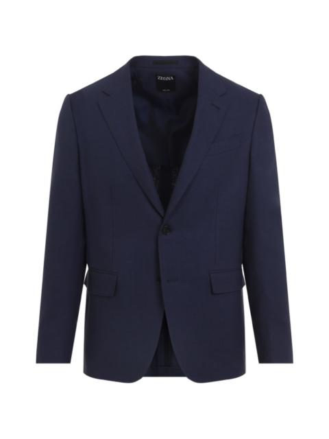 ZEGNA flap-pocket linen blazer