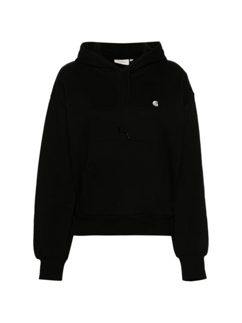 Casey logo-embroidered cotton hoodie