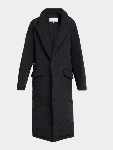 MM6 Maison Margiela Quilted Cocoon Longline Coat