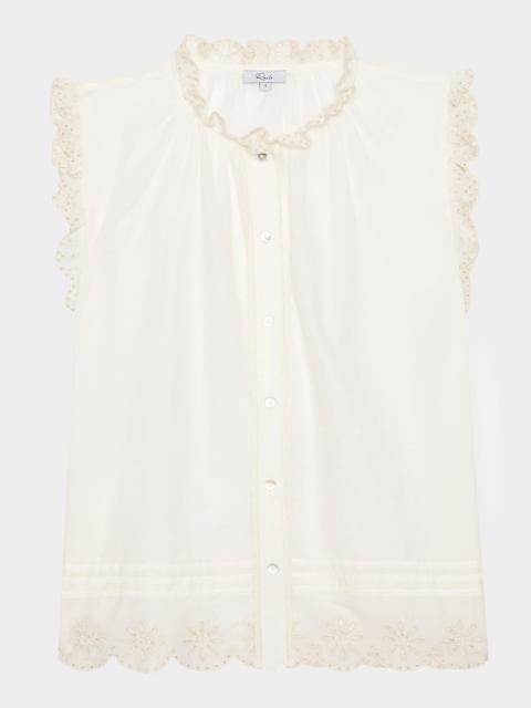 Rails Avery Ruffled Eyelet Top