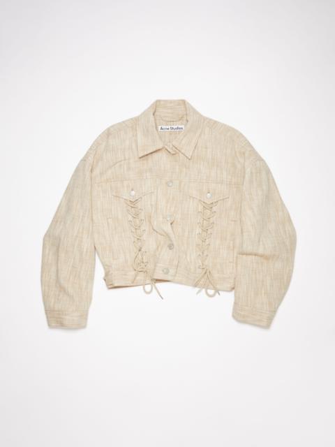 Relaxed fit jacket - Beige