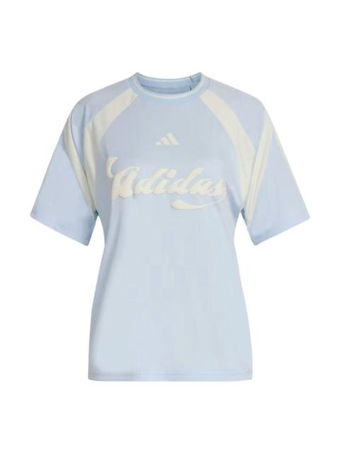 adidas (WMNS) adidas House of Tiro Jersey Asia Sizing 'Crystal Sky' KB6127