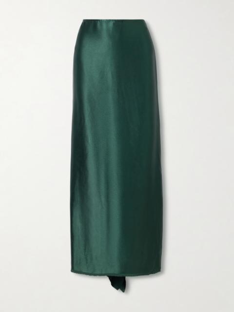 FFORME Jovie Crepe-satin Midi Skirt