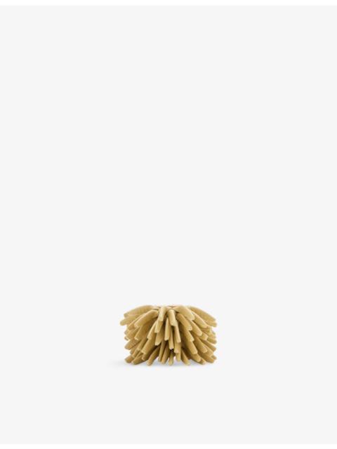 Loewe Flower Dice Leather and Brass Charm