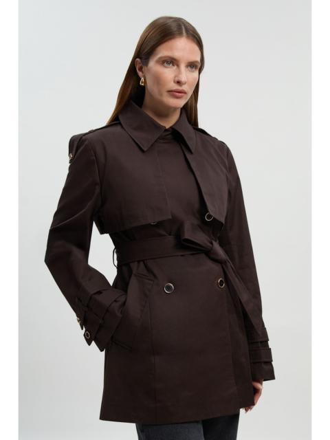 KAREN MILLEN Short Trench Coat