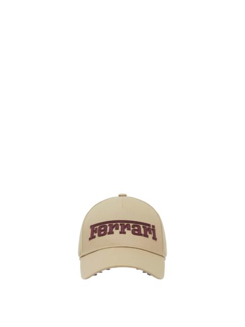 Ferrari Cotton Twill Baseball Cap with Ferrari Embroidery