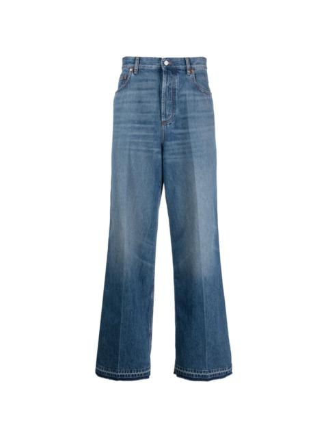 Valentino wide-leg cotton jeans