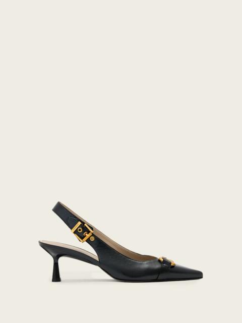 ALLSAINTS HERA LEATHER SLINGBACK SHOES
