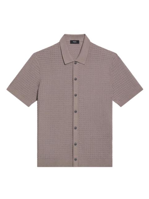 Theory Men's Cairn Tactile Cotton Button-Front Shirt - Morel
