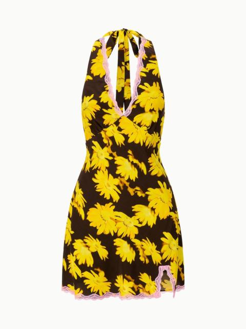 STAUD STAUD LUCCA MINI DRESS GOLDEN DAISY