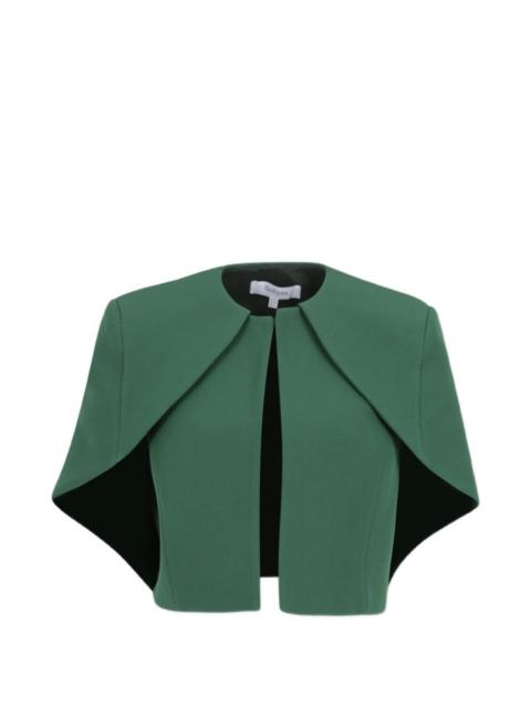 Safiyaa cropped layered-detail cape