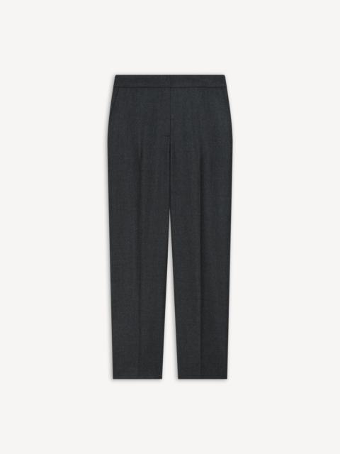 Theory Marcee Cropped Pull-On Pant in Sleek Flannel