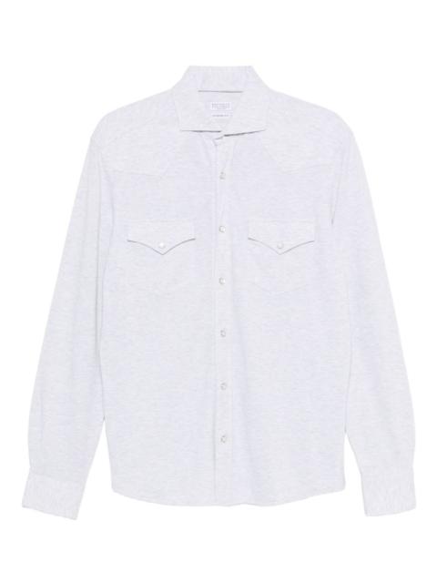 Brunello Cucinelli double-pocket cotton shirt