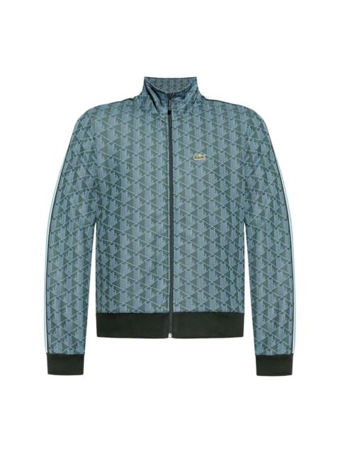 monogram-pattern jacket
