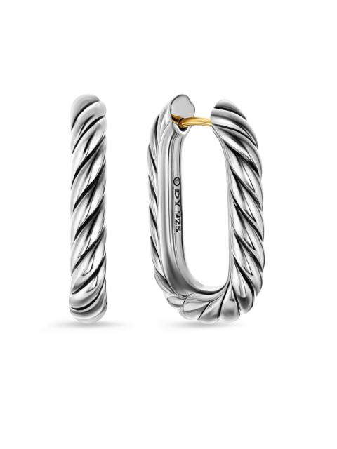 DAVID YURMAN Women's Madison Cable Hoop Earrings in Sterling Silver, 24.3MM - Silver
