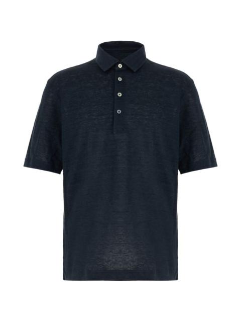 ZEGNA short-sleeved buttoned polo shirt
