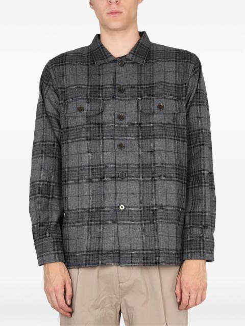 Universal Works buttoned plaid shirt