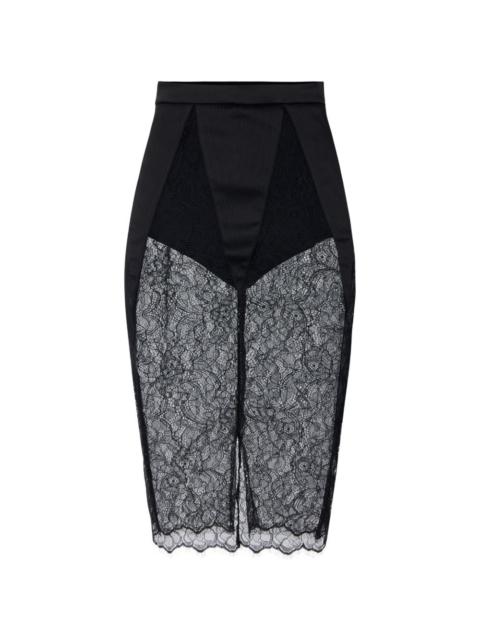 ELISABETTA FRANCHI skirt in floral lace